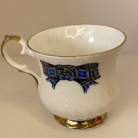 Elizabethan Fine Bone China Tea Cup And Saucer Nova Scotia Tartan - Picture 10 of 16